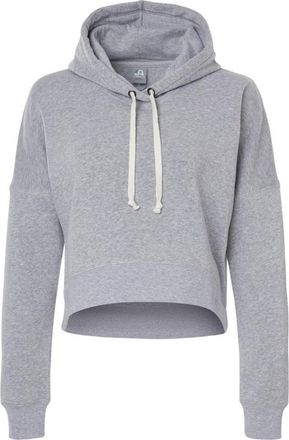 J. America Women&acute;s Crop Hooded Sweatshirt