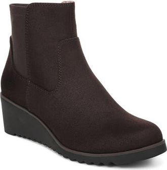 Life Stride Zionne Wedge Ankle Bootie in Dark Chocolate at Nordstrom, Size 7.5