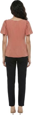 Dolce & Gabbana Womens Orange Acetate Blouse