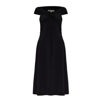 Michael Kors Het Gekreukelde Jurk - Dames - Casual kleedjes - Zwart - M - Kleedjes
