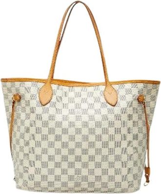 Louis Vuitton Pre-owned Tote Bags, female, White, Size: ONE SIZE Pre-owned Canvas Tote Bag