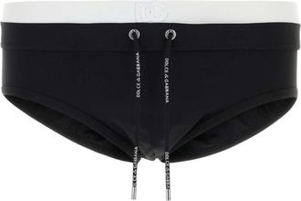 Dolce & Gabbana Black Slim Swim Brief