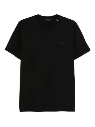 Moncler stripe-detail short-sleeve T-shirt - men - Fabric - S - Black