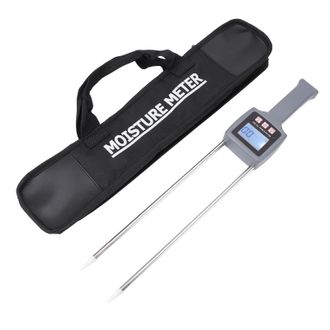 OEM Medidor De Humedad Port&aacute;til Para Algod&oacute;n (5-40%), Precisi&oacute;n &plusmn;0,5%, Pantalla Lcd Retroiluminada, Sonda De Acero Inoxidable De 28 Cm, Funci&oacute;n De Apagado