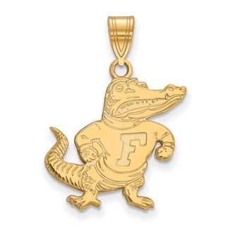 Diamond2Deal 14k Yellow Gold Gold Florida Gator Large Pendant