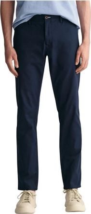 GANT Slim Fit Tech Prep Chinos - male - Gant - Chinos - Blue - W30 L34 - Trousers