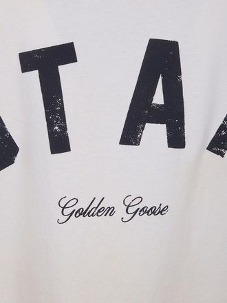 Golden Goose Logo Cotton T-shirt - White