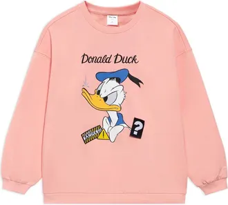 Li-Ning (WMNS) Li-Ning x Disney Donald Duck Graphic Sweatshirt Pink AWDS596-3