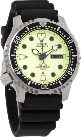 Citizen Promaster Marine Automatic Green Dial Mens Watch NY0040-09W