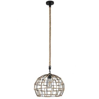 Fabrilamp Fabrilamp - Lampada a sospensione con corda yute dede una luce