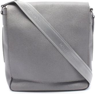 Louis Vuitton Pre-owned Miro Taiga Leder Schoudertas - Heren - Vintage Schoudertas - Grijs - ONE Size - Leer - Vintage