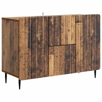 vidaXL Aparador Con Caj&oacute;n Madera Envejecida 89 X 34,5 X 62 Cm Vidaxl