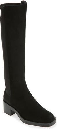 Stuart Weitzman Effortless Stretch Back Boot in Black Suede at Nordstrom Rack, Size 4.5