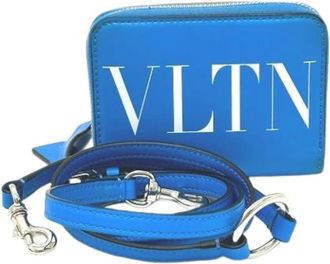 Valentino Pre-owned Cross Body Bags, female, Blue, Size: ONE SIZE Pre-owned Leather Crossbody Bag