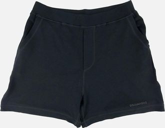 Dsquared2 Mens Dsquared2 Rubber Logo Stretchy Shorts Black - Size: 33/32/32
