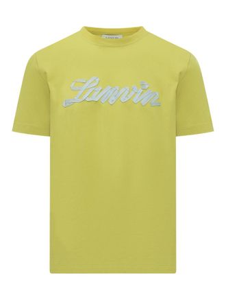 Lanvin Yellow Crew Neck T-Shirt