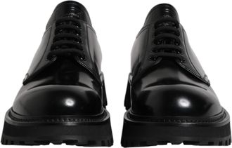 Dolce & Gabbana Calf Leather Hi-Trekking Derby Shoe - Black