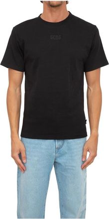 GCDS Casual Katoenen T-shirt voor Mannen - Heren - T-shirts - Zwart - L - Katoen - Tops