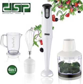 Trade Shop Trade Shop - Mixer A Immersione 2 Velocit&agrave; Robot Da Cucina Sbattitore Mini Tritatutto 300w