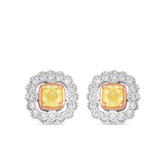 Le Vian Ladies Sunny Yellow Earrings set in 14K Two Tone Gold