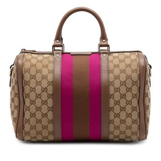 Gucci Pre-owned Gucci Medium GG Canvas Web Joy Boston Bag Ladies EIC2UAVFZPZM2CST