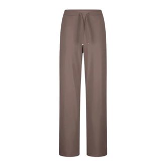 Riani Broeken, Dames, Bruin, M, Grijze broek met strikceintuur