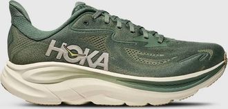 Hoka One One Mens Clifton 10 Running Shoes In Fern/ Truffle Salt