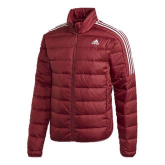 adidas logo Printing Stand Collar Stay Warm Sports Down Jacket Red GH4595
