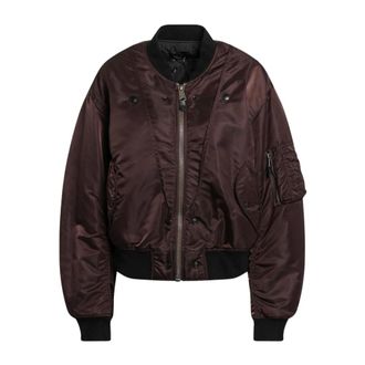 Maison Margiela Ma-1 Omkeerbaar Bomberjack - Dames - Jassen - Bruin - Maat: XS Zijde
