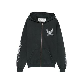 One Of These Days Graphic-print Zip-up Hoodie