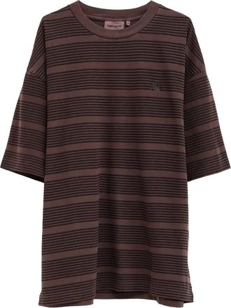 Carhartt Work in Progress striped T-shirt - men - Organic Cotton - S - Brown