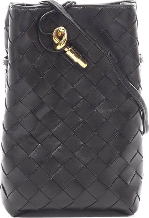 Bottega Veneta Pre-owned Bottega Veneta Lambskin Intrecciato Andiamo Phone Pouch Ladies 2JBGM2HQBA0HT9PV