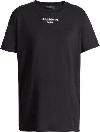 Balmain Black Logo Crew Neck T-Shirt