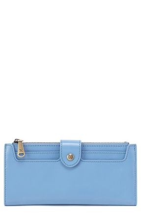 Hobo Dunn Leather Continental Wallet in Faded Denim at Nordstrom