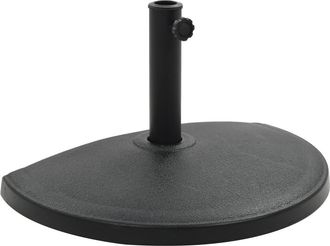 vidaXL Base De Sombrilla De Semic&iacute;rculo De Poliresina Negra 15 Kg Vidaxl
