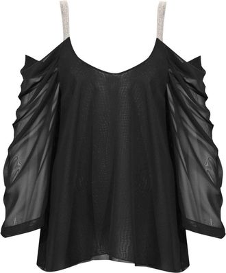 D.exterior Georgette Tunic Blouse