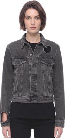 Off-white Grey Shirt Collar Jacket