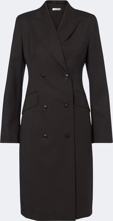 Max Mara Vestido cruzado de lana virgen