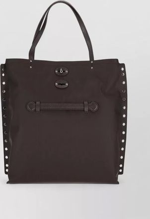 Zanellato tokyo medium tote bag dual handles studs