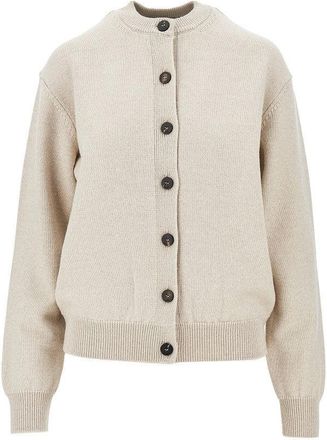 Jacquemus Logo intarsia merino wool cardigan Woman 36