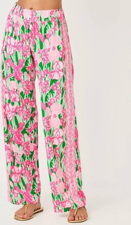Lilly Pulitzer 32 Bal Harbour Palazzo Pant In Putting Green Hannah Engineered
