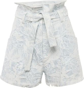 Iro Shorts met jacquard - Blauw