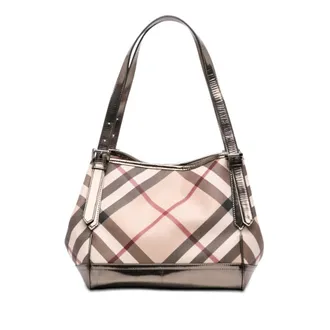 Burberry Pre-owned Burberry Small Supernova Check Coated Canvas Canterbury Tote Ladies ND1JKEN4E9BEPWMM