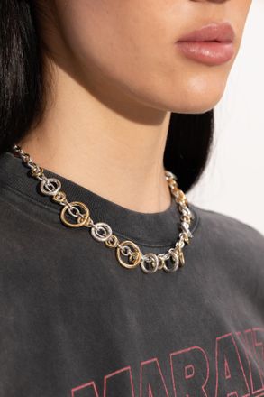 Isabel Marant Brass Necklace, Womens, Silver