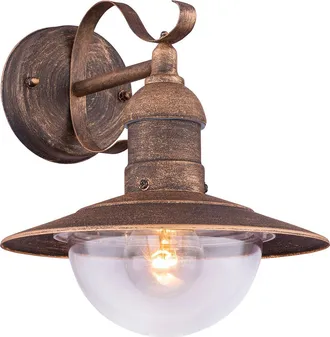 Globo Lighting Aplique De Pared - Linda - Marr&oacute;n - Metal - L&aacute;mpara De - Globo