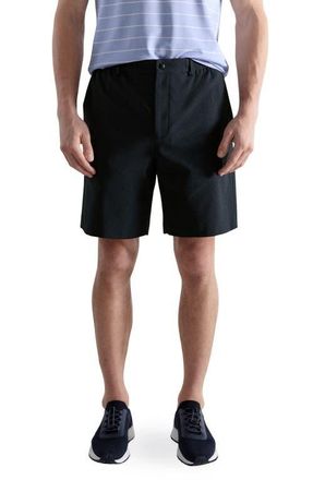 Mango Water Repellent Comfort Stretch Shorts in Navy at Nordstrom, Size 34