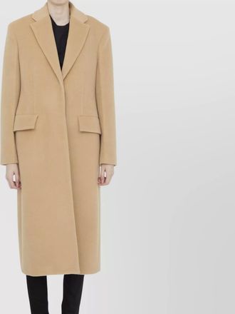 Jil Sander wool coat lapels design fit pockets
