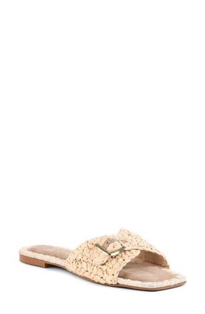 Seychelles Morning Brunch Woven Slide Sandal in Natural at Nordstrom, Size 9.5