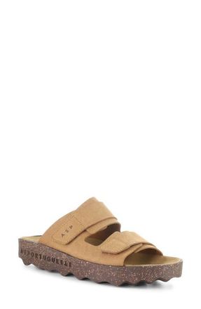 FLY London Cleek Platform Slide Sandal in Brown at Nordstrom, Size 10-10.5Us