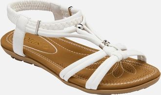 Lotus Womens Domenica Womens Sandals - White - Size: 6